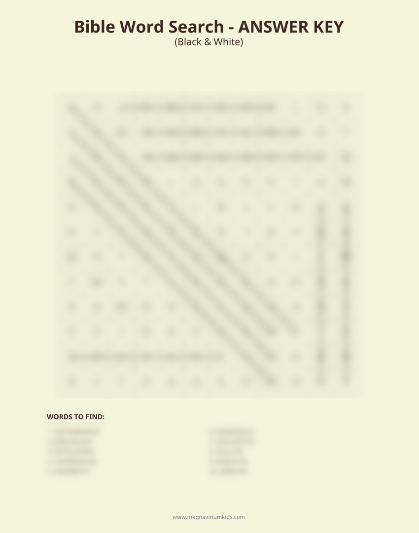 Biblical Places Word Search Pack - English (30 Puzzles, Easy-Hard)