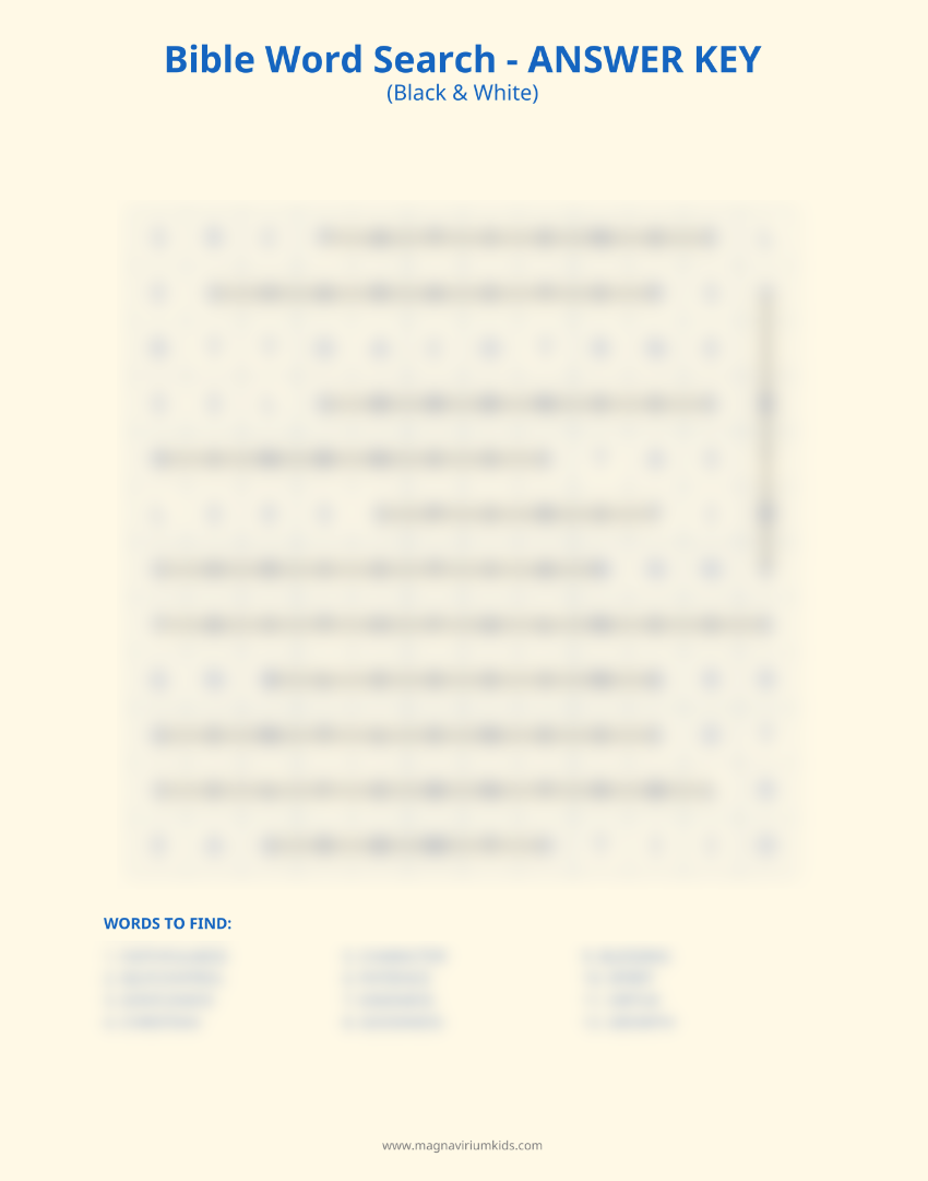 Fruits of the Spirit Word Search Pack - English (30 Puzzles, Easy-Hard)