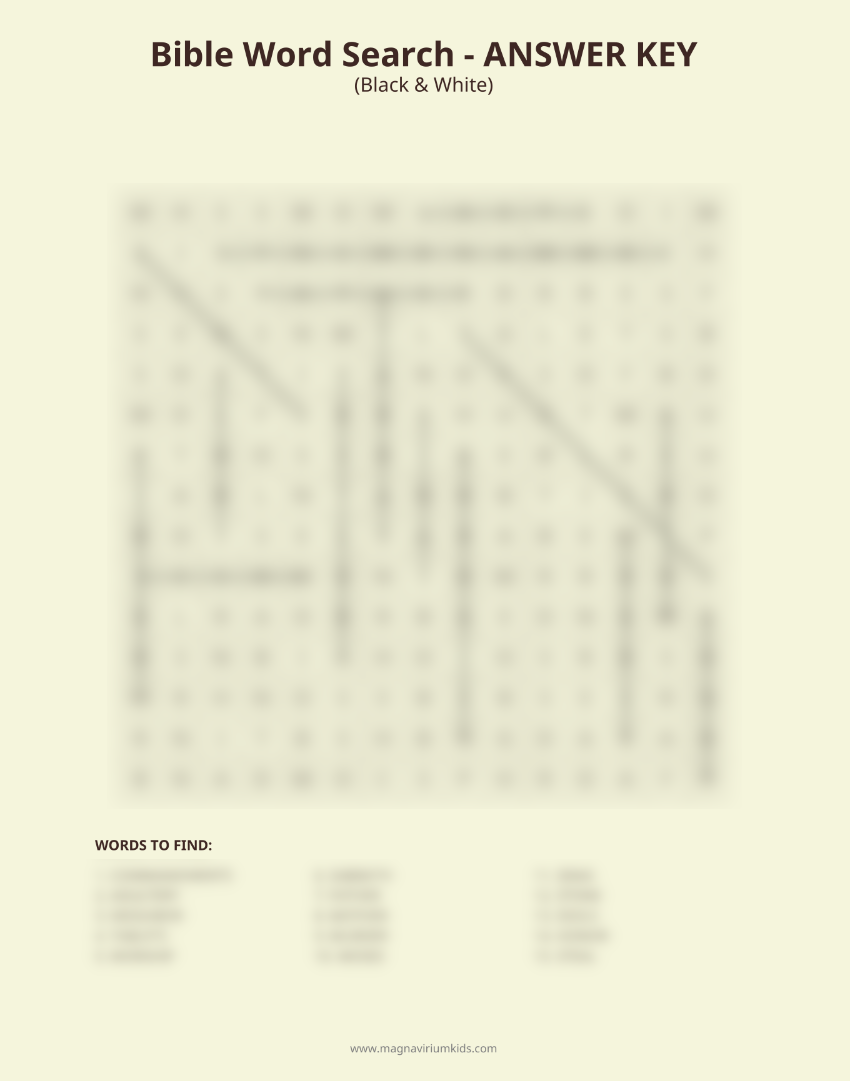 Ten Commandments Word Search Pack - English (30 Puzzles, Easy-Hard)